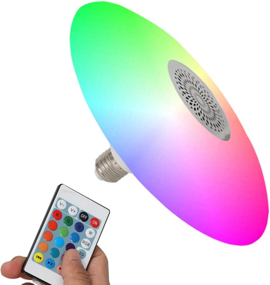 Smart LED-lampa med Bluetooth-högtalare och E27-sockel