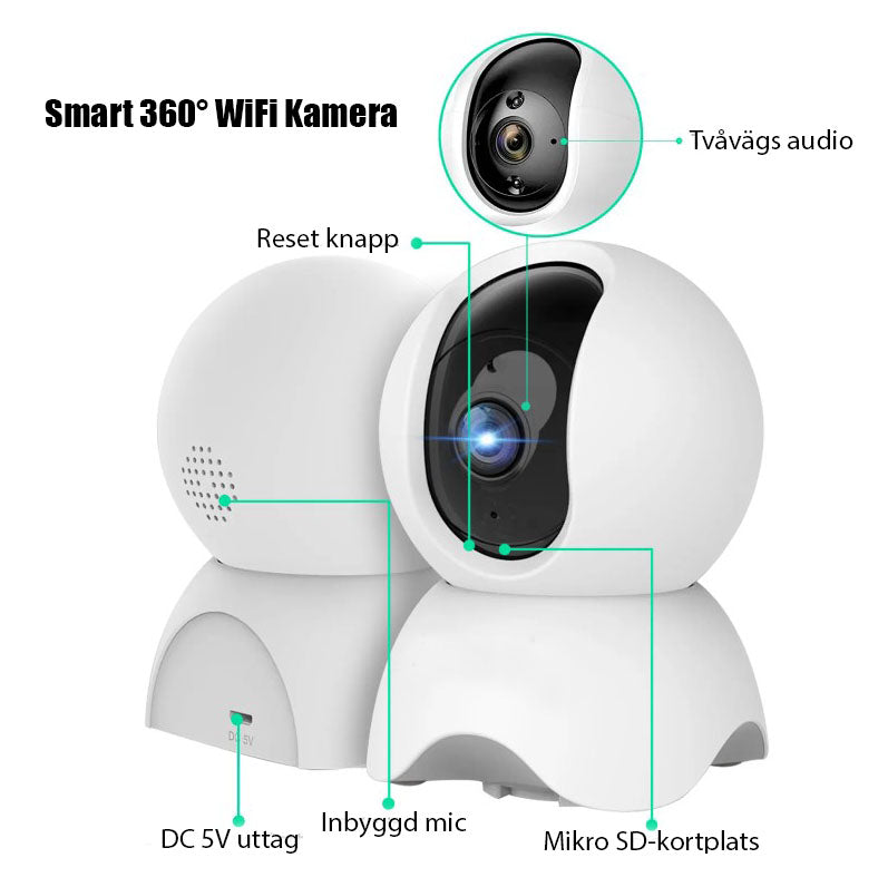 Smart 360° WiFi Kamera
