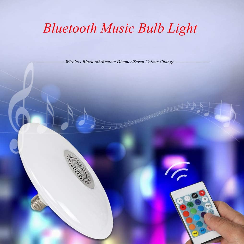 Smart LED-lampa med Bluetooth-högtalare och E27-sockel