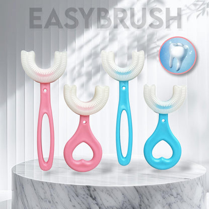 EASYBRUSH - Barnvänlig Silikontandborste – 360° U-formad Design