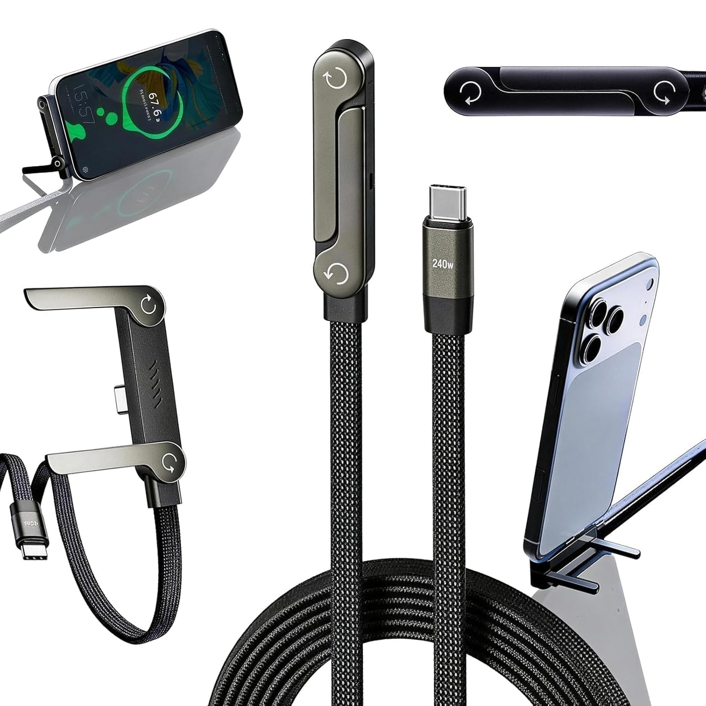 FlexKabel - Snabbladdningskabel med mobilställ