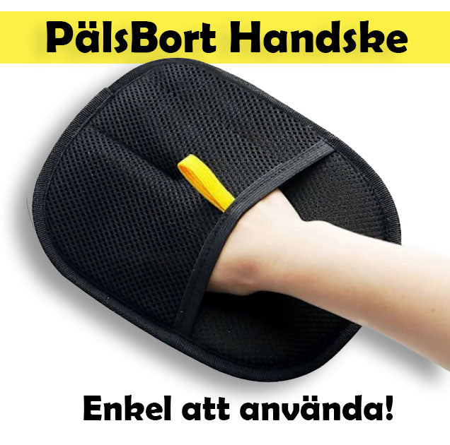 PälsBort Handske - Tar bort djurhår på kläder och möbler