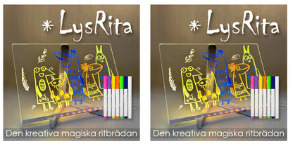 LysRita - Den kreativa magiska ritbrädan