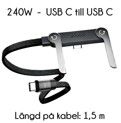 FlexKabel - Snabbladdningskabel med mobilställ