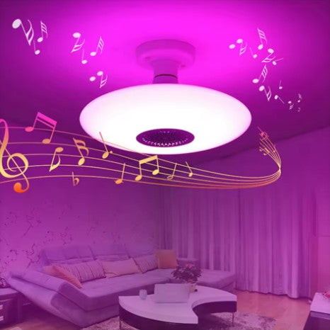 Smart LED-lampa med Bluetooth-högtalare och E27-sockel