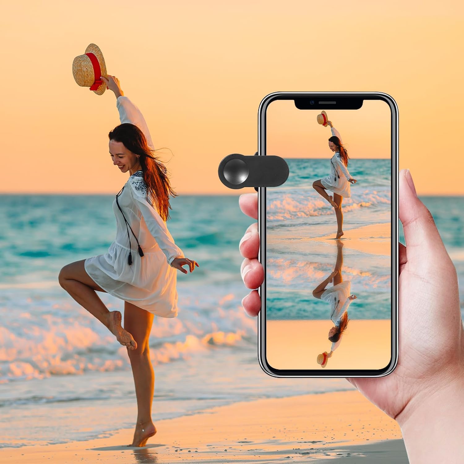 Spegel clip för Smartphone