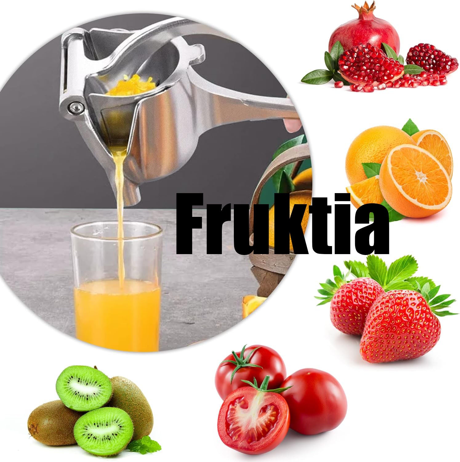 Fruktpress i aluminium
