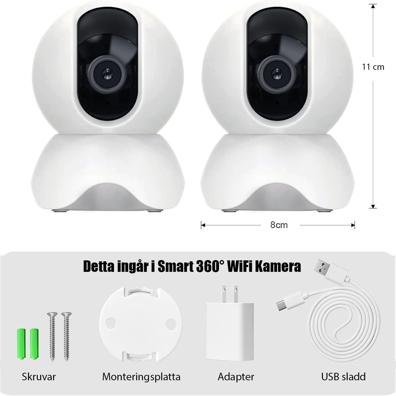 Smart 360° WiFi Kamera