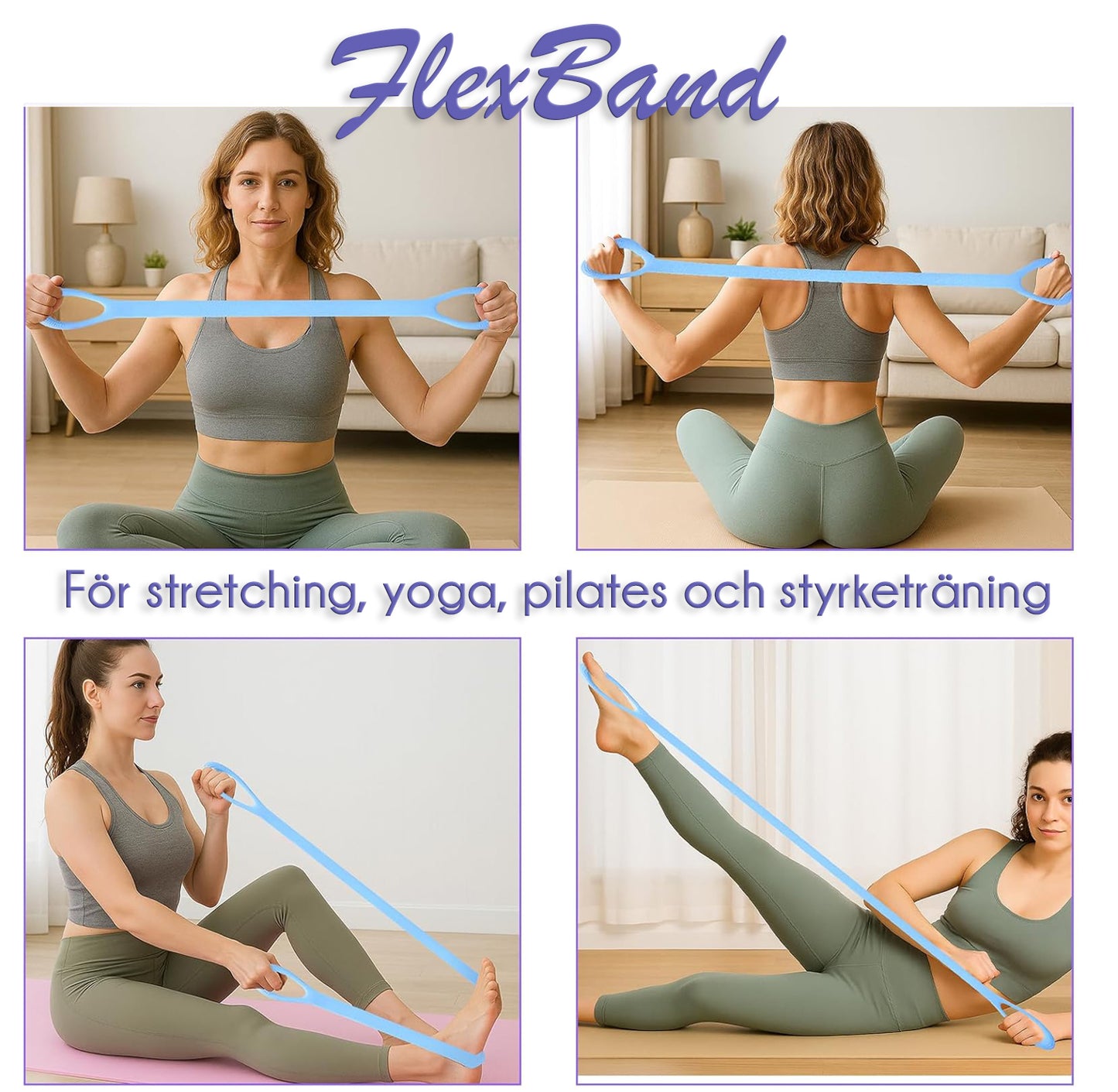 FlexBand - Träningsband för stretching och Yoga