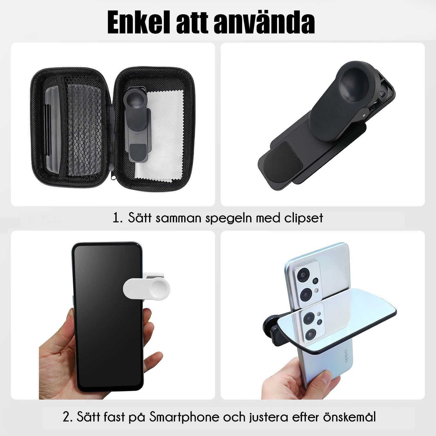 Spegel clip för Smartphone
