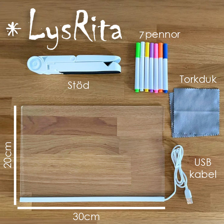 LysRita - Den kreativa magiska ritbrädan