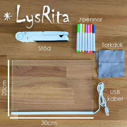 LysRita - Den kreativa magiska ritbrädan