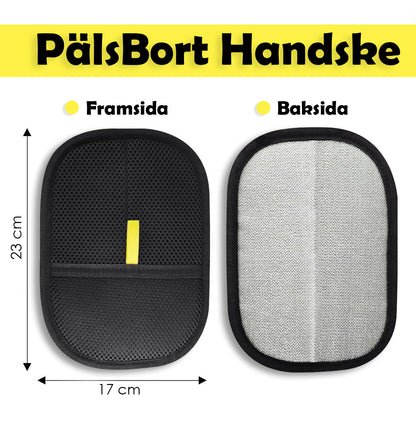 PälsBort Handske - Tar bort djurhår på kläder och möbler