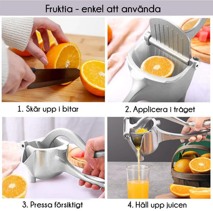 Fruktia - Fruktpress i aluminium
