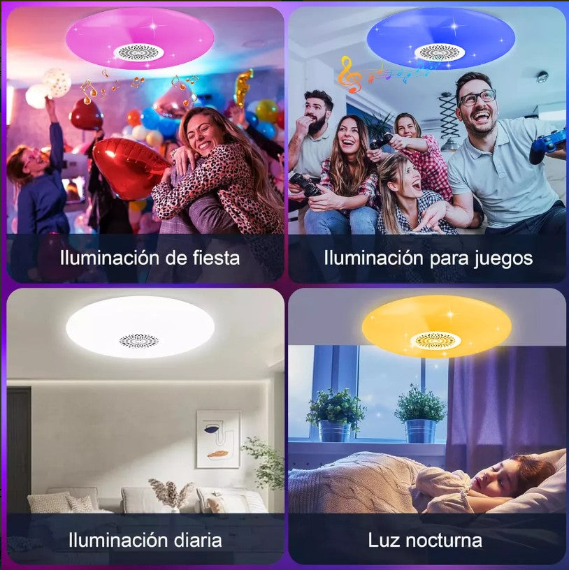Smart LED-lampa med Bluetooth-högtalare och E27-sockel