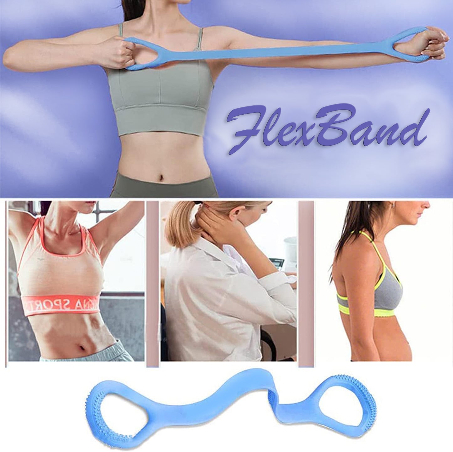 FlexBand - Träningsband för stretching och Yoga
