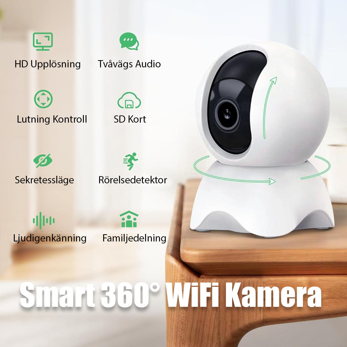 Smart 360° WiFi Kamera