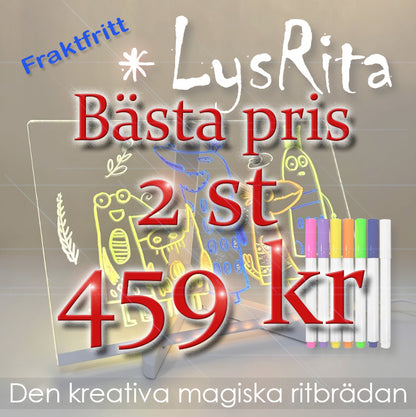 LysRita - Den kreativa magiska ritbrädan