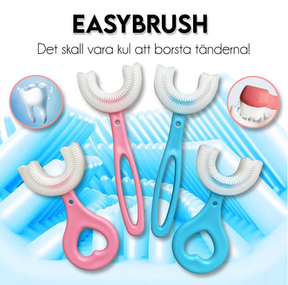 EASYBRUSH - Barnvänlig Silikontandborste – 360° U-formad Design