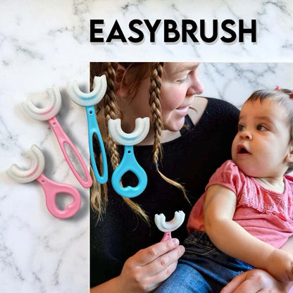 EASYBRUSH - Barnvänlig Silikontandborste – 360° U-formad Design